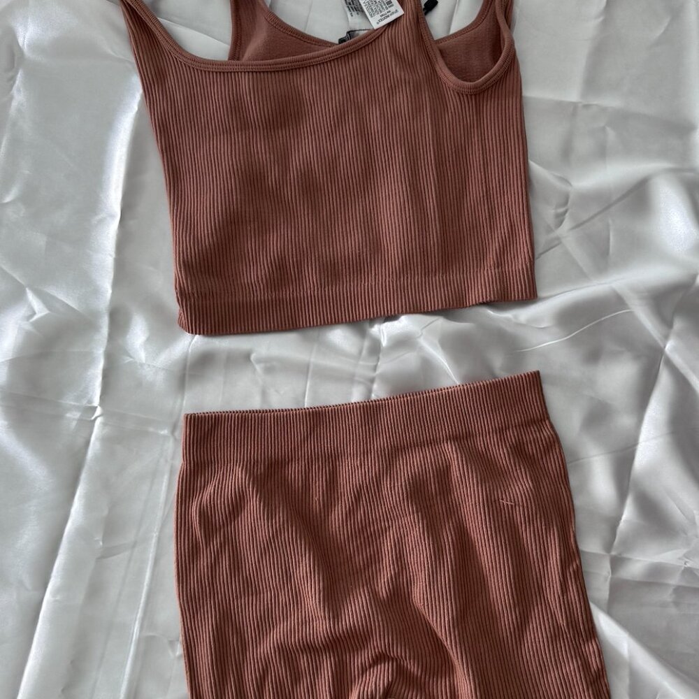 Zara Basic Two-Piece Ribbed Set - image 1